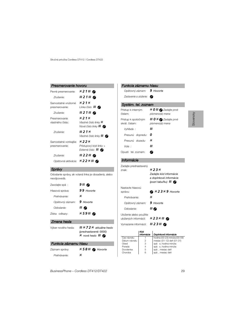 AASTRA DT4x2 for BusinessPhone Quick Reference Guide User Manual | Page 29 / 36