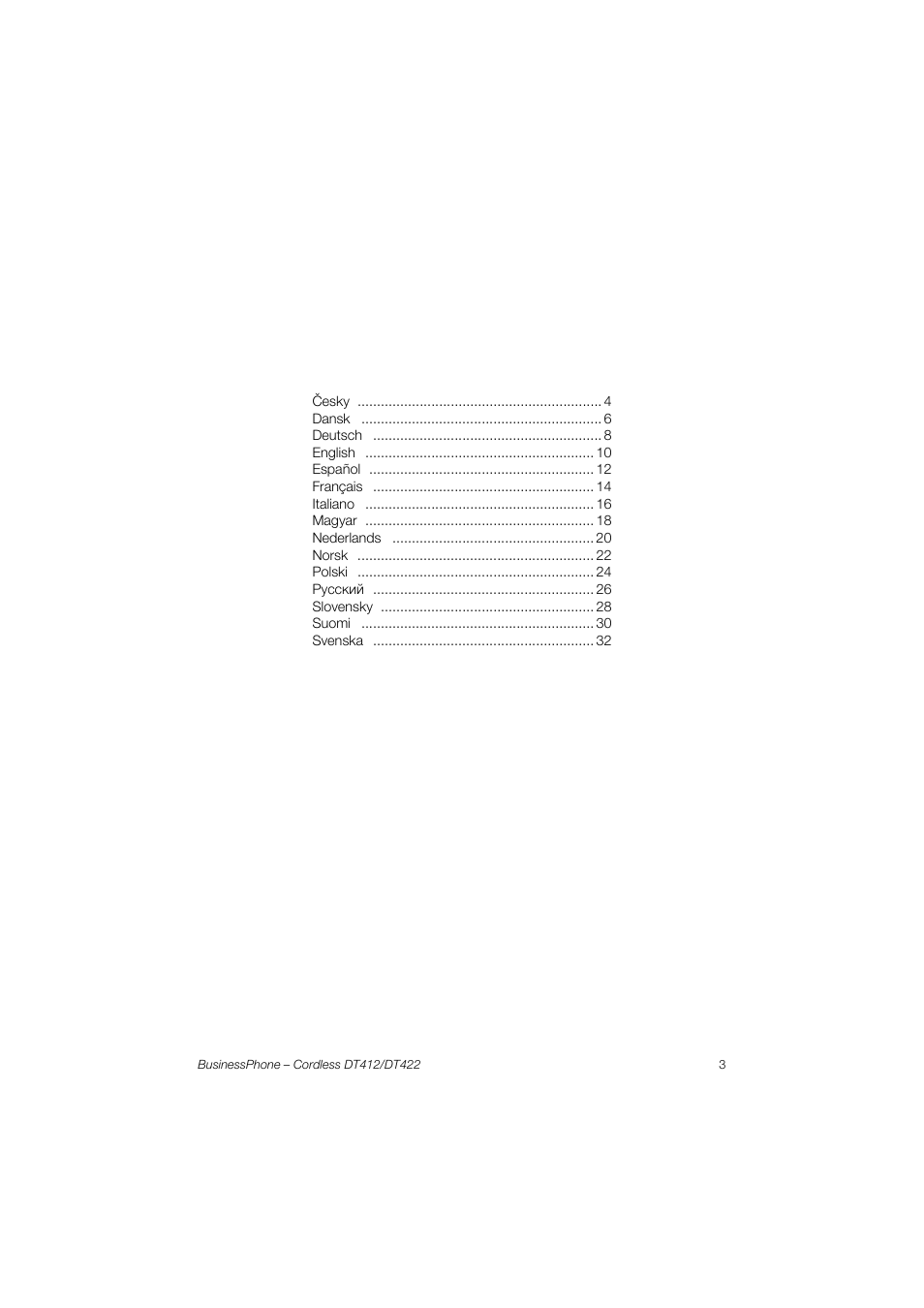 AASTRA DT4x2 for BusinessPhone Quick Reference Guide User Manual | Page 3 / 36