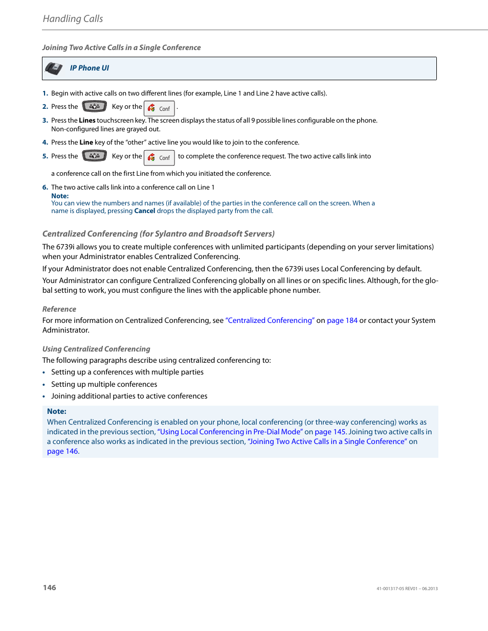 Handling calls | AASTRA 6739i User Guide EN User Manual | Page 152 / 214