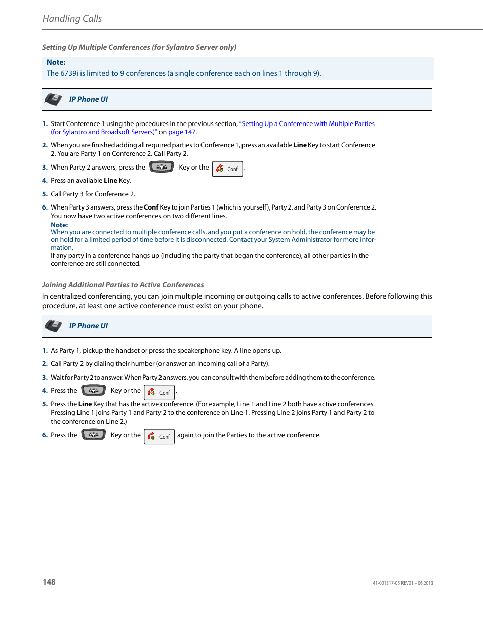Handling calls | AASTRA 6739i User Guide EN User Manual | Page 154 / 214