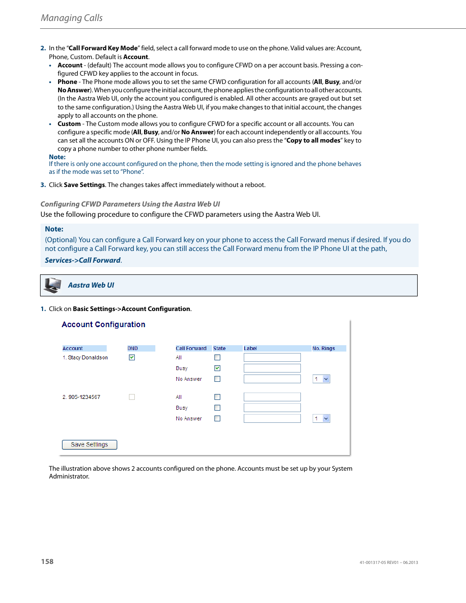 Managing calls | AASTRA 6739i User Guide EN User Manual | Page 164 / 214