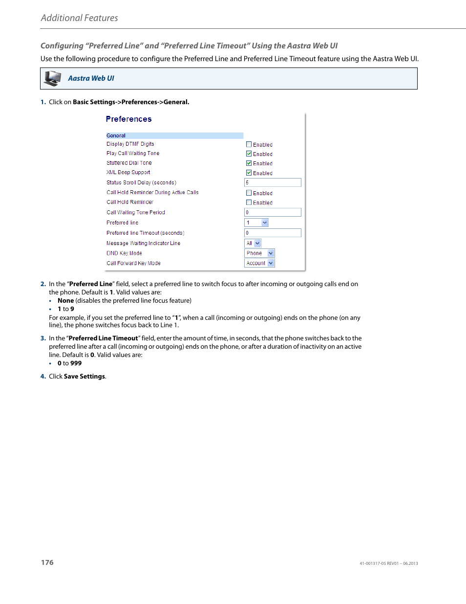Additional features | AASTRA 6739i User Guide EN User Manual | Page 182 / 214