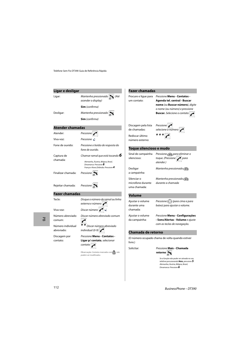 AASTRA DT390 for BusinessPhone Quick Reference Guide User Manual | Page 112 / 160