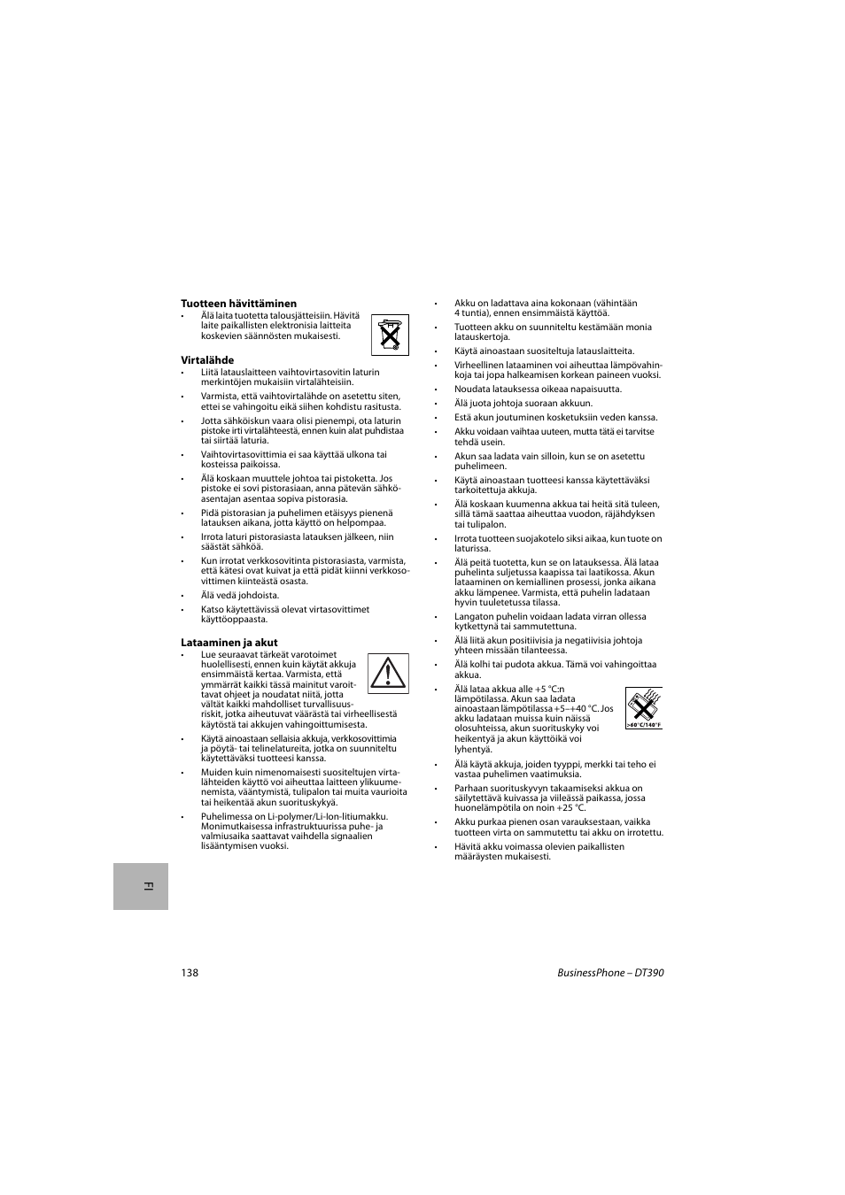 AASTRA DT390 for BusinessPhone Quick Reference Guide User Manual | Page 138 / 160