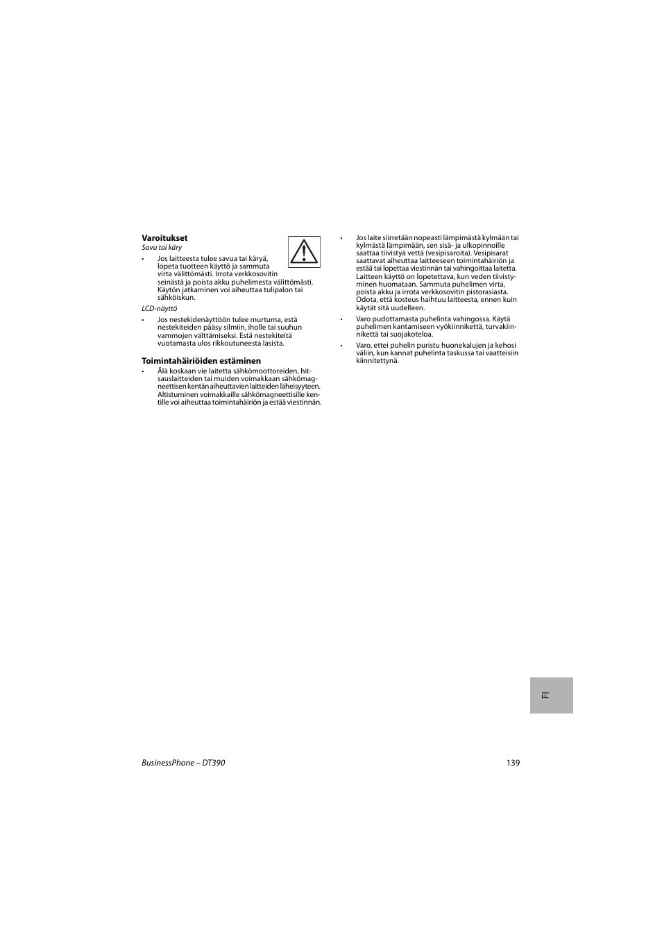 AASTRA DT390 for BusinessPhone Quick Reference Guide User Manual | Page 139 / 160