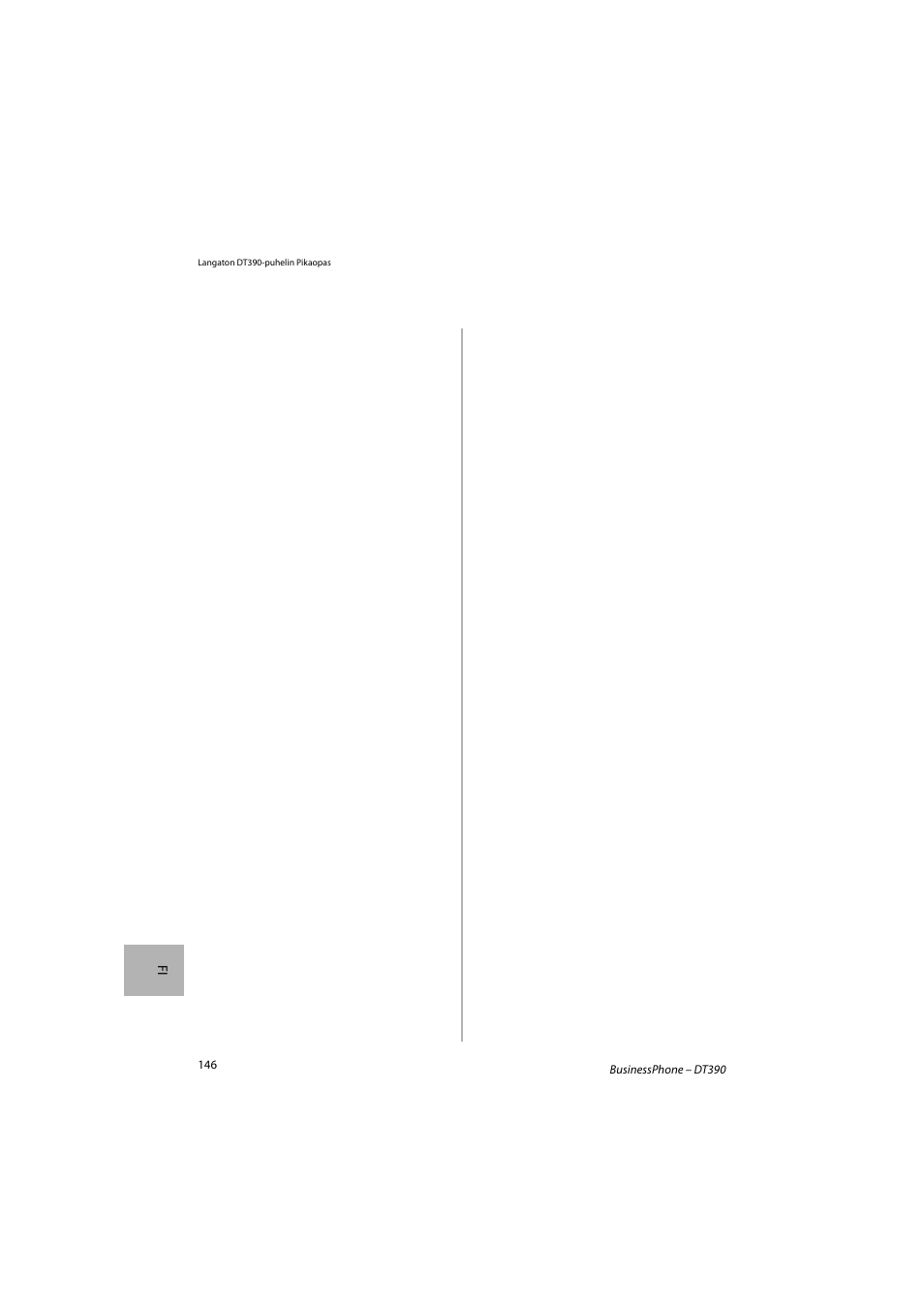 AASTRA DT390 for BusinessPhone Quick Reference Guide User Manual | Page 146 / 160