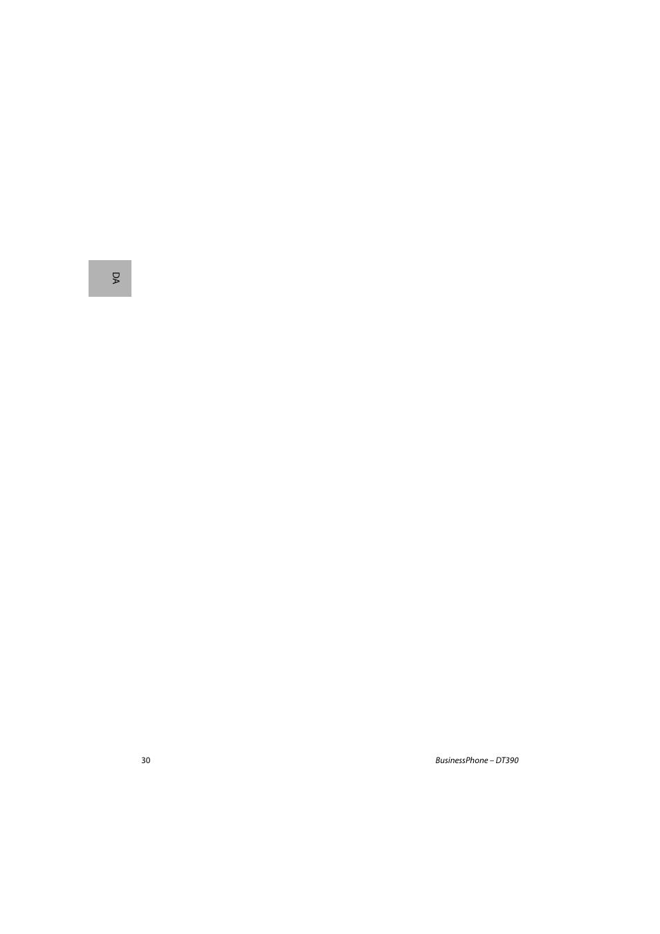 AASTRA DT390 for BusinessPhone Quick Reference Guide User Manual | Page 30 / 160