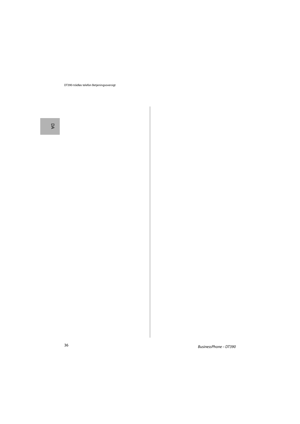AASTRA DT390 for BusinessPhone Quick Reference Guide User Manual | Page 36 / 160