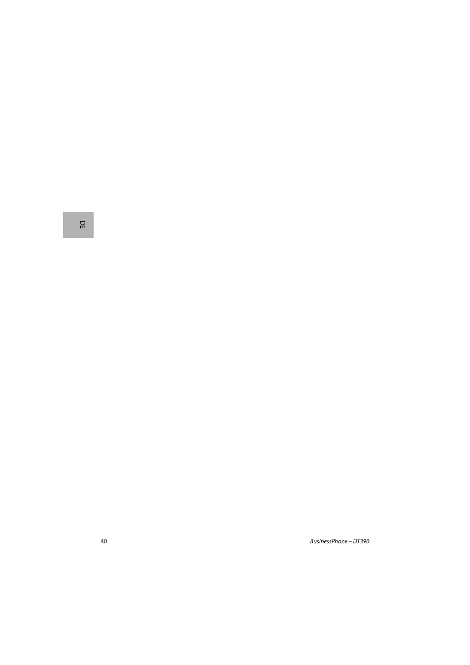 AASTRA DT390 for BusinessPhone Quick Reference Guide User Manual | Page 40 / 160