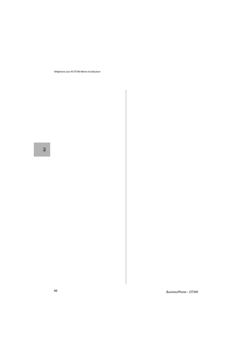 AASTRA DT390 for BusinessPhone Quick Reference Guide User Manual | Page 66 / 160