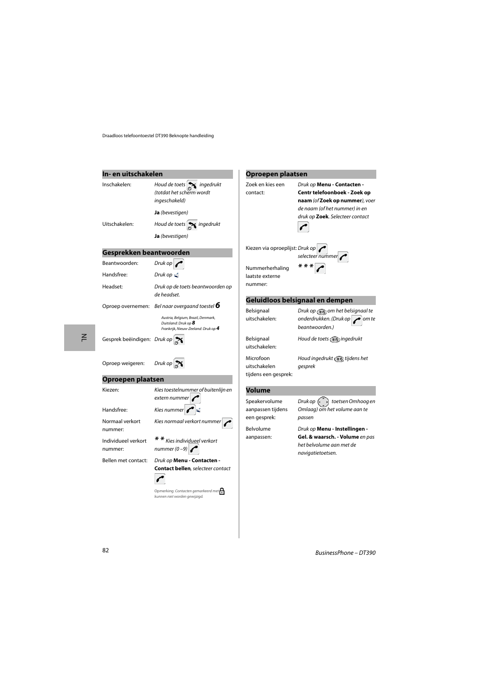 AASTRA DT390 for BusinessPhone Quick Reference Guide User Manual | Page 82 / 160