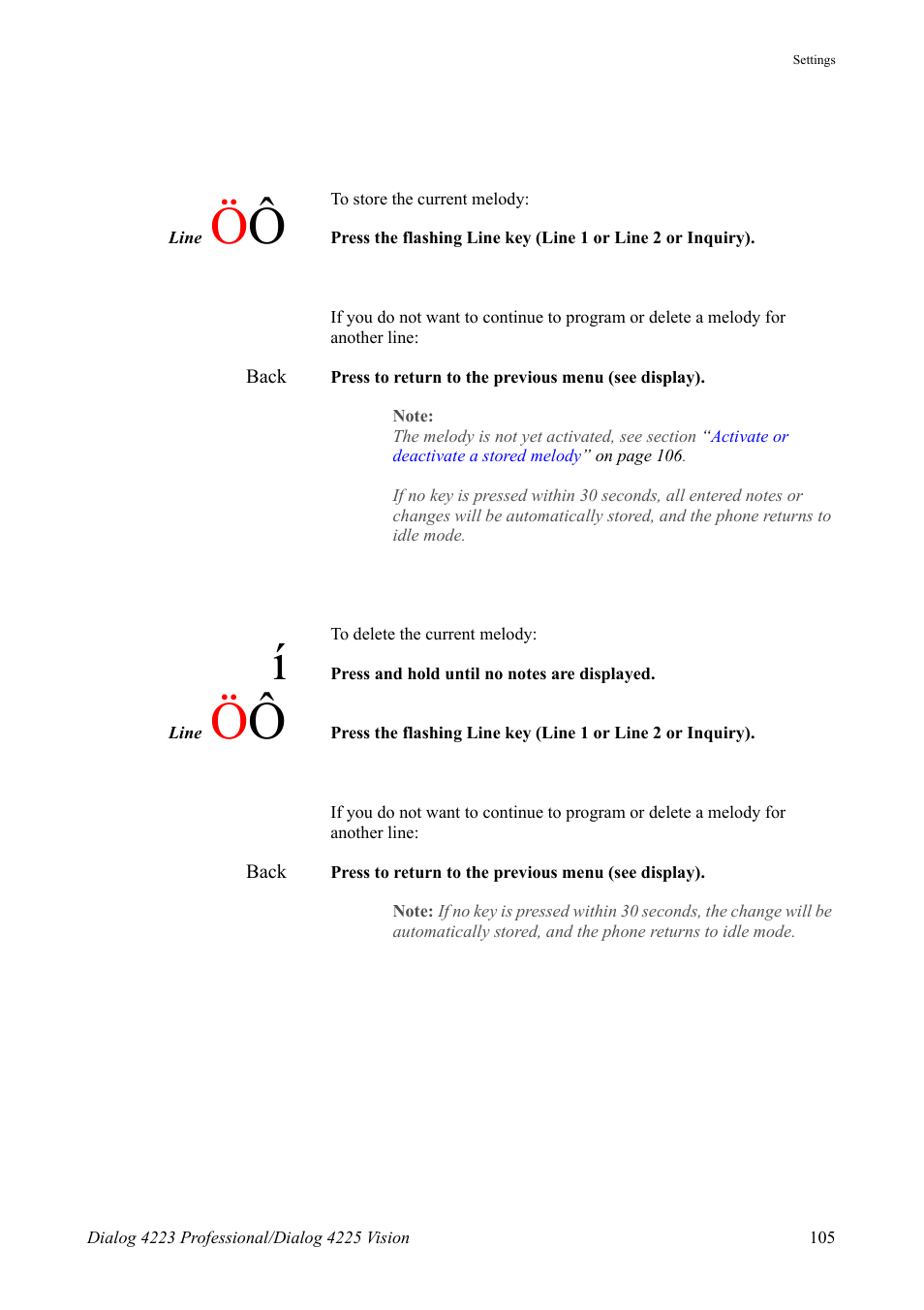 AASTRA 4225 Vision for MX-ONE (TSE) User Guide EN User Manual | Page 105 / 132