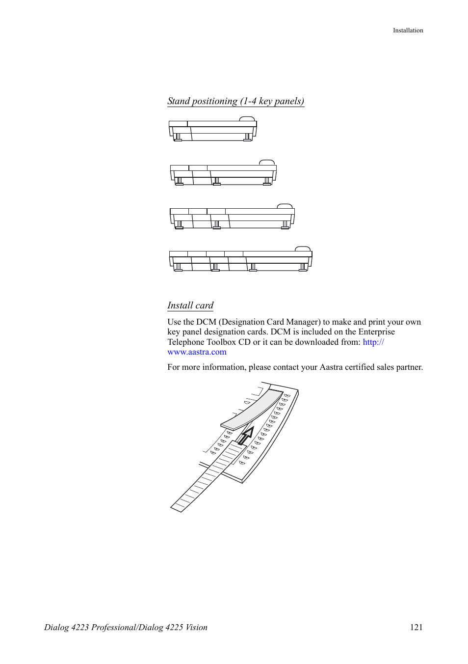 AASTRA 4225 Vision for MX-ONE (TSE) User Guide EN User Manual | Page 121 / 132