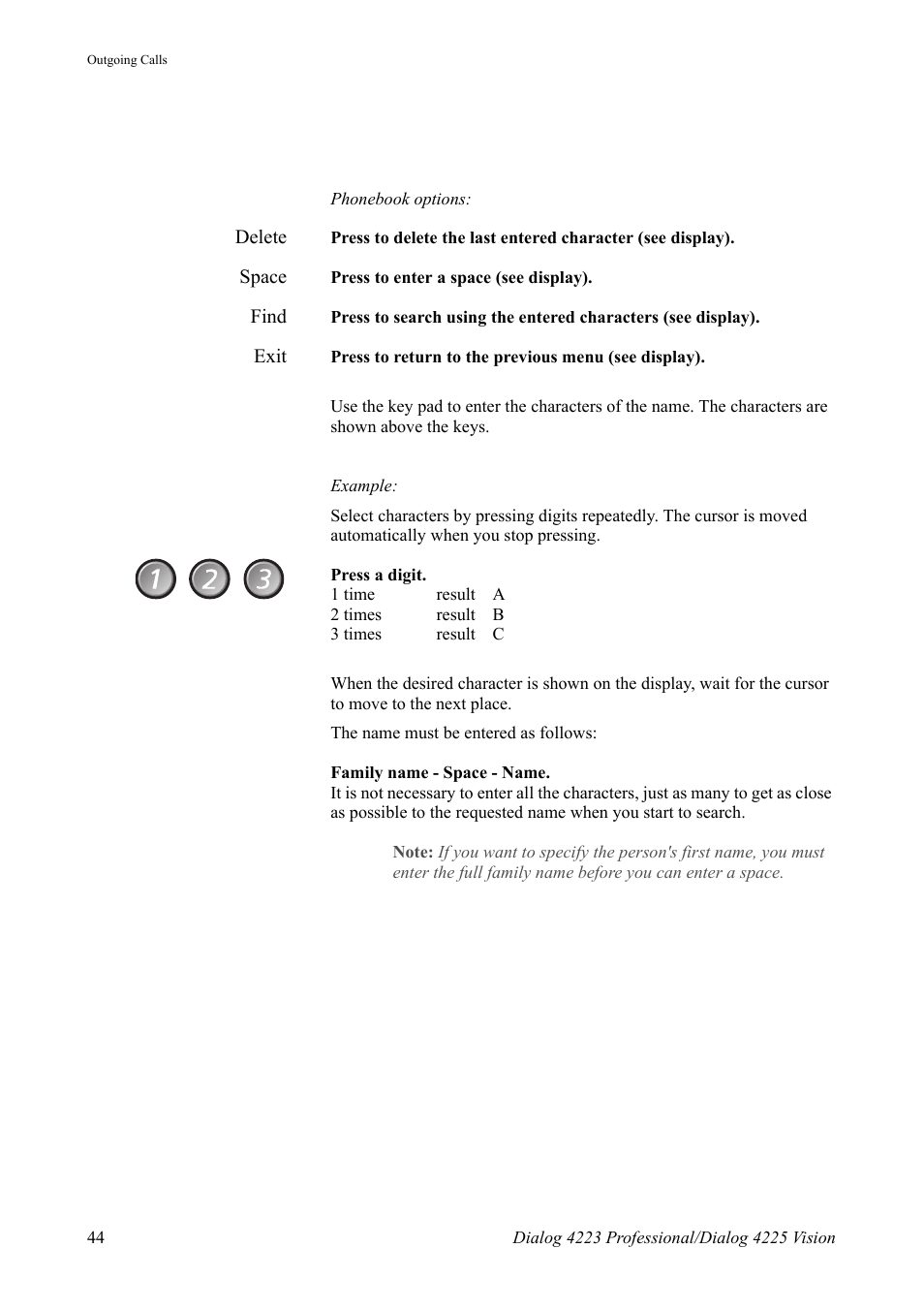 AASTRA 4225 Vision for MX-ONE (TSE) User Guide EN User Manual | Page 44 / 132