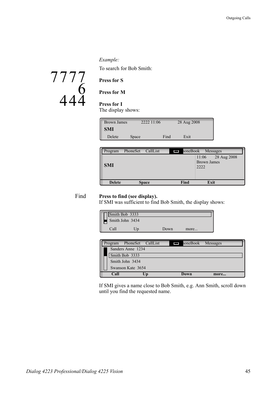 AASTRA 4225 Vision for MX-ONE (TSE) User Guide EN User Manual | Page 45 / 132