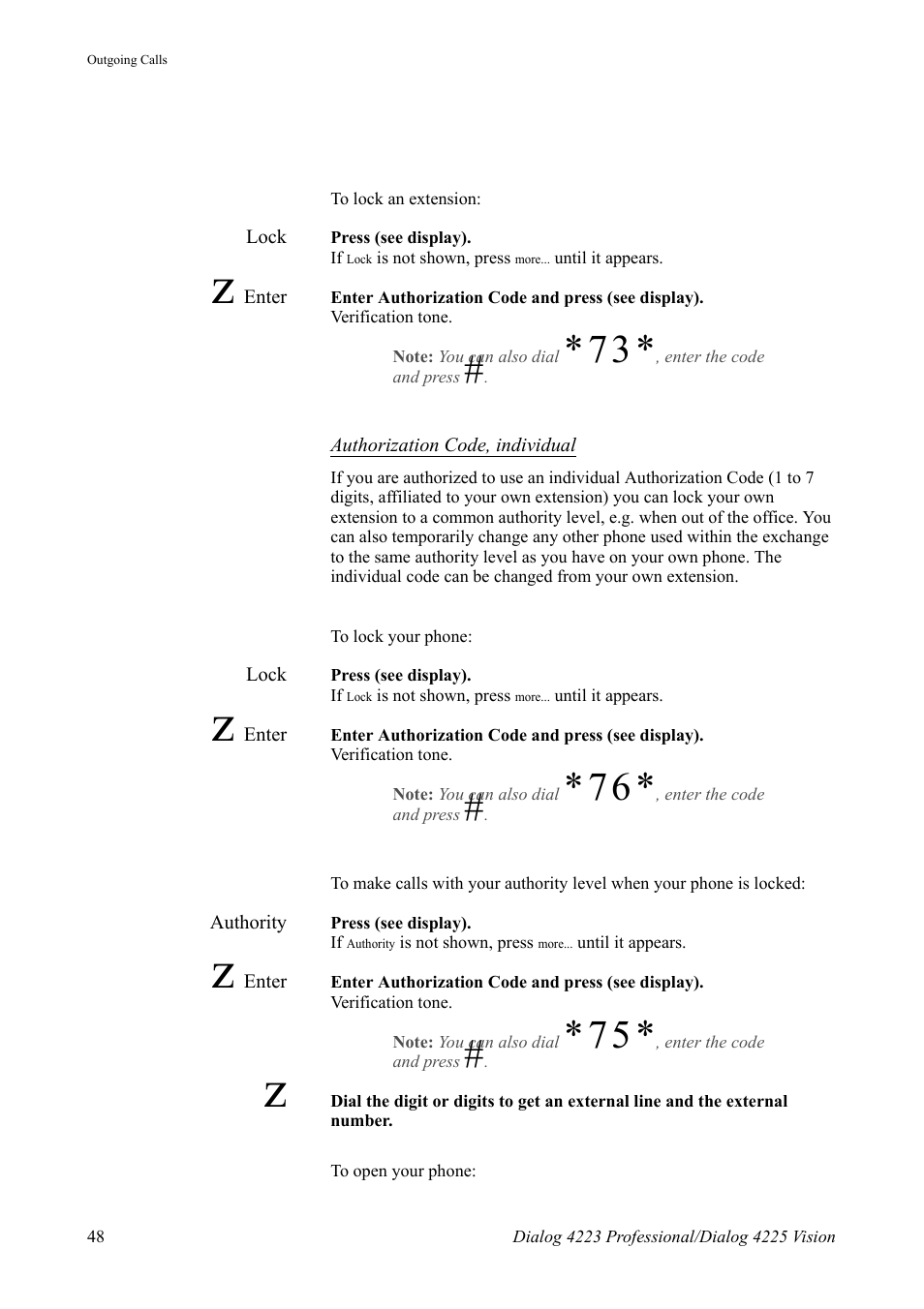 AASTRA 4225 Vision for MX-ONE (TSE) User Guide EN User Manual | Page 48 / 132