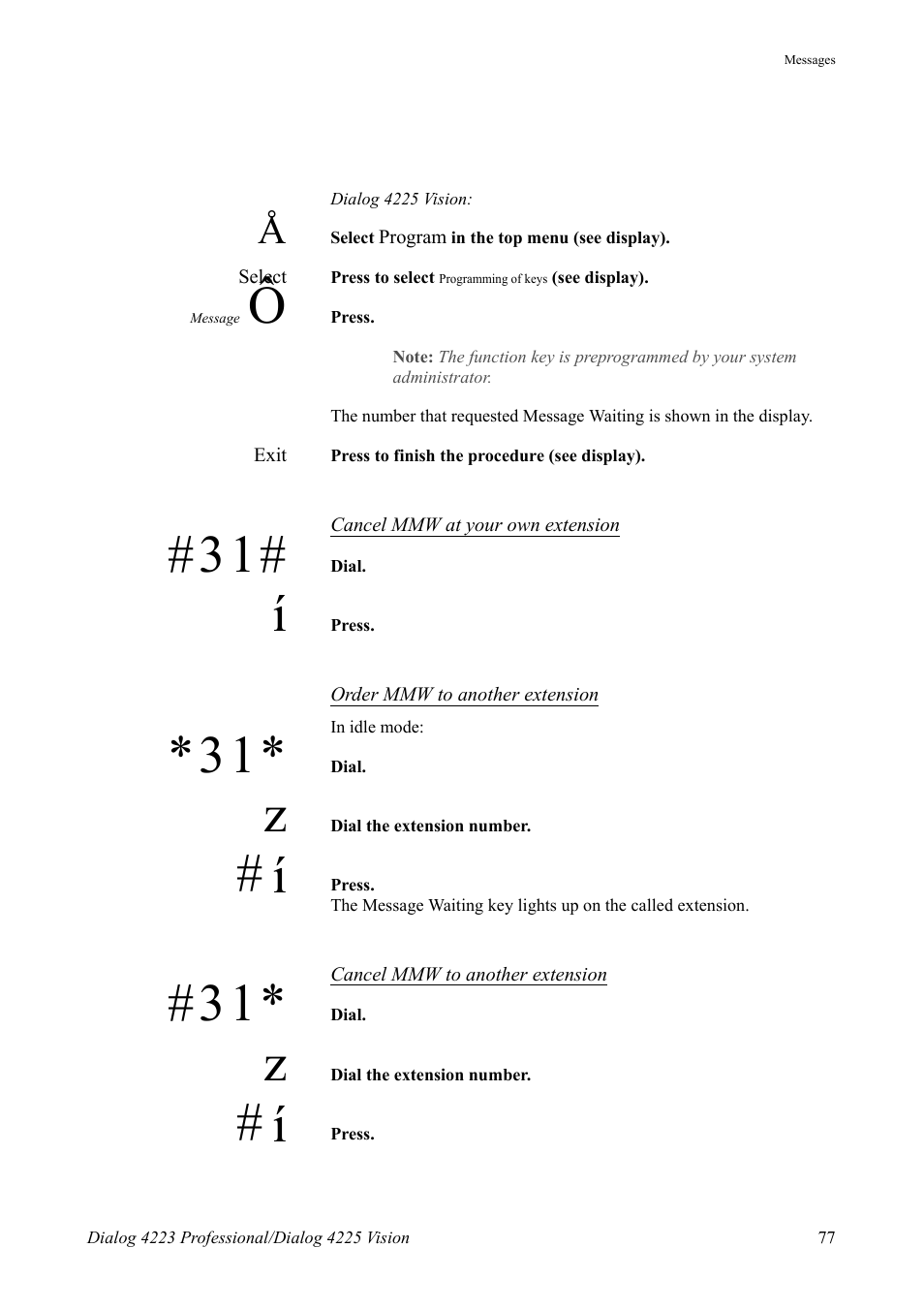 AASTRA 4225 Vision for MX-ONE (TSE) User Guide EN User Manual | Page 77 / 132