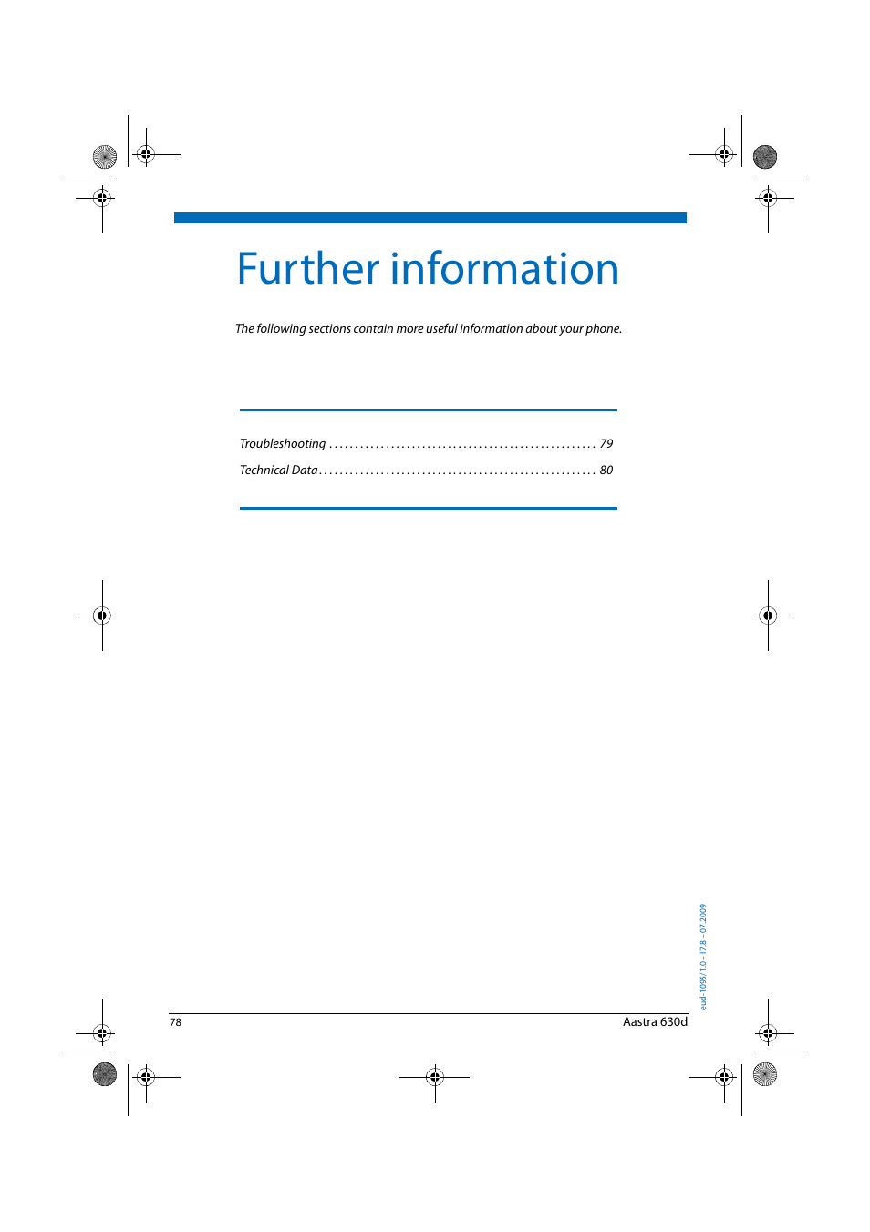 Further information | AASTRA 630d for Aastra IntelliGate User Guide EN User Manual | Page 78 / 84