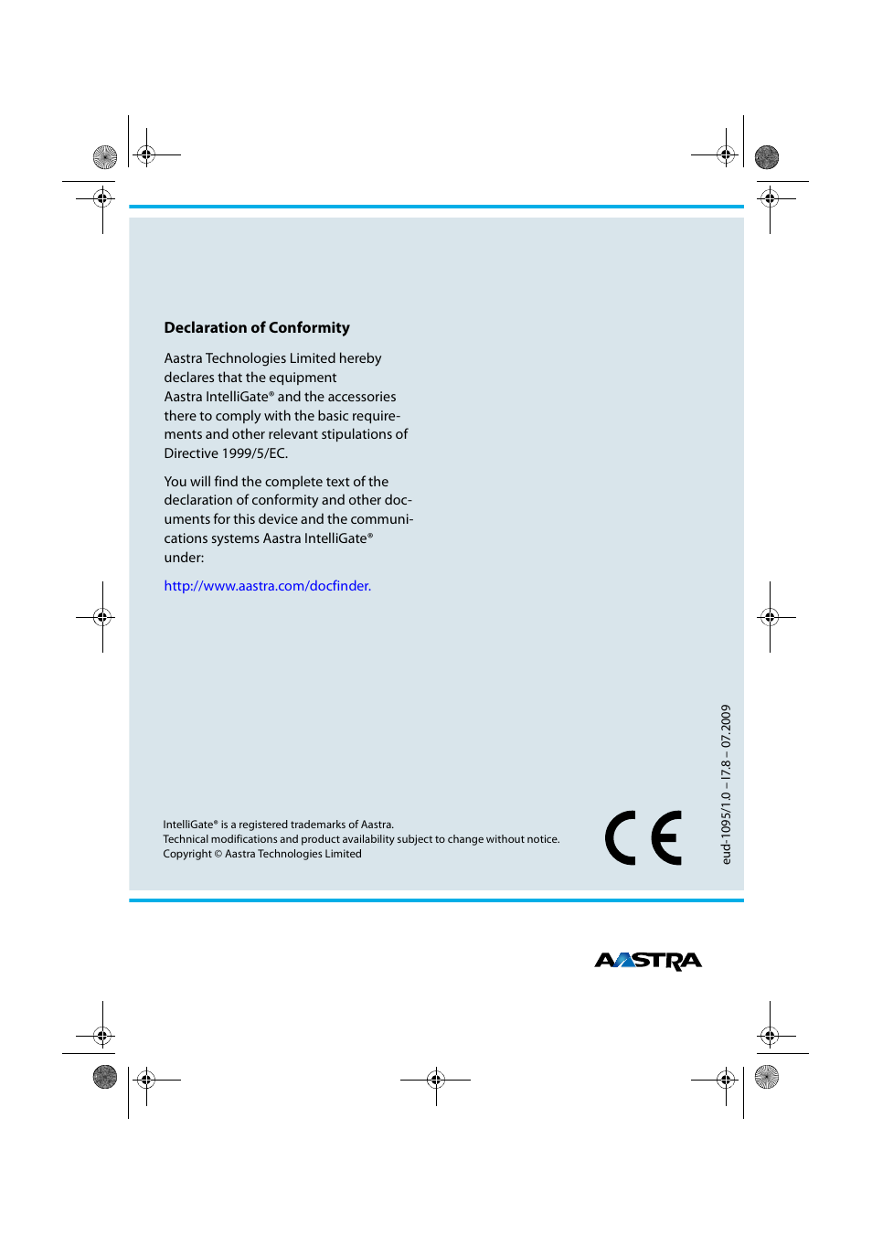 AASTRA 630d for Aastra IntelliGate User Guide EN User Manual | Page 84 / 84