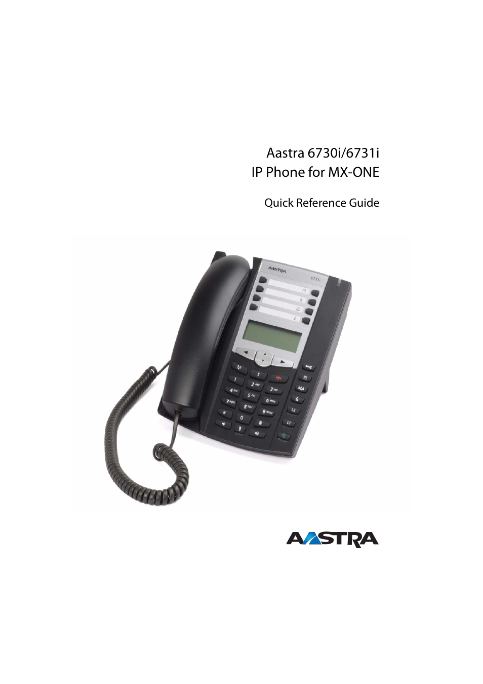 AASTRA 6731i for MX-ONE Quick Reference Guide EN User Manual | 13 pages