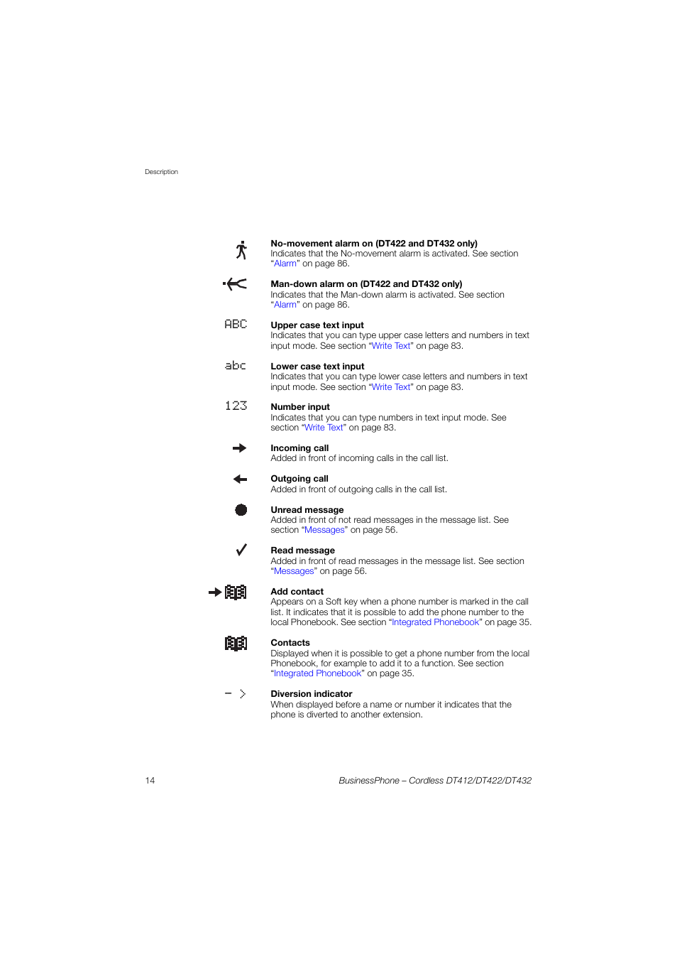 AASTRA DT4x2 for BusinessPhone User Guide EN User Manual | Page 14 / 130