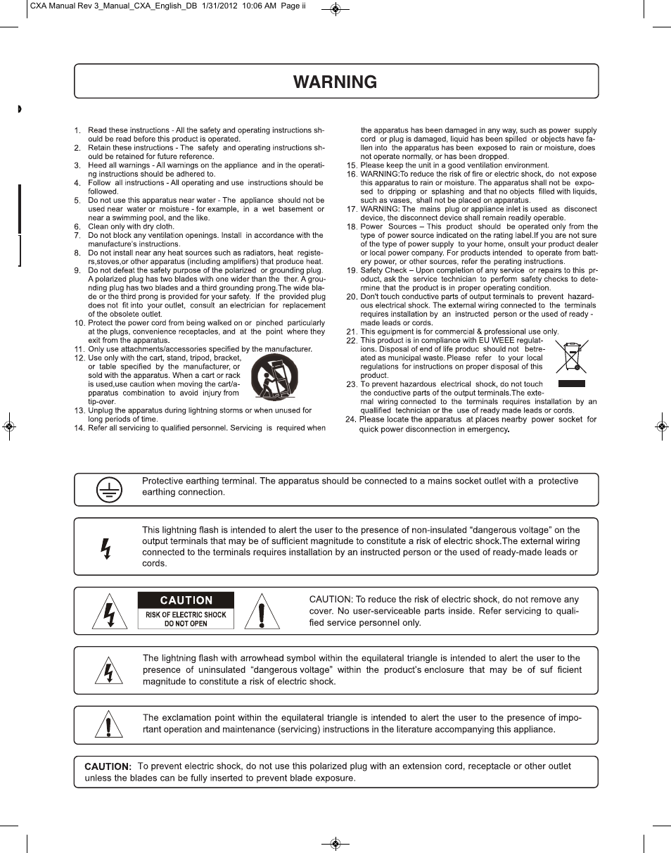 Cerwin-Vega CXA-10 Manual User Manual | Page 2 / 9