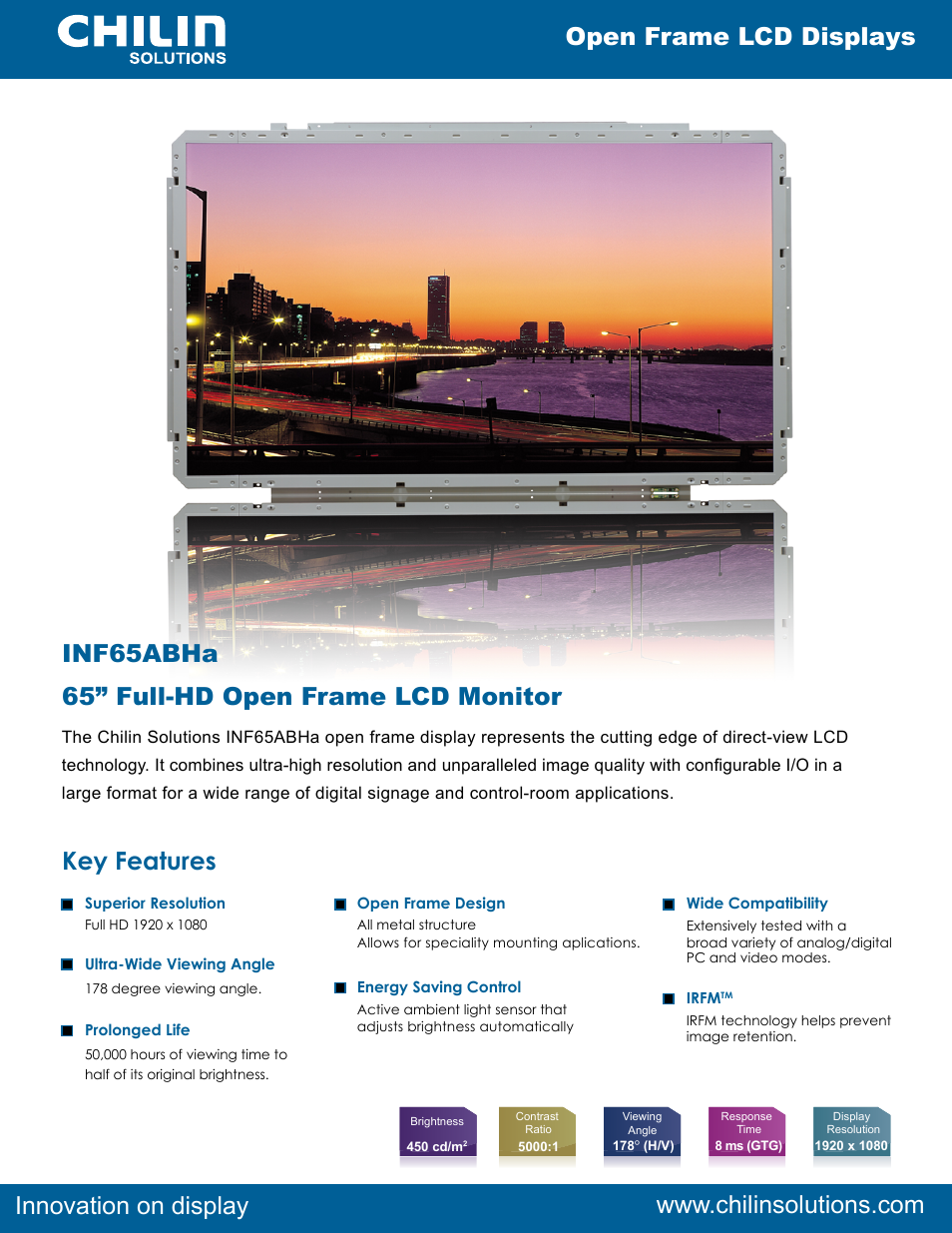 Chilin INF65ABHa User Manual | 2 pages