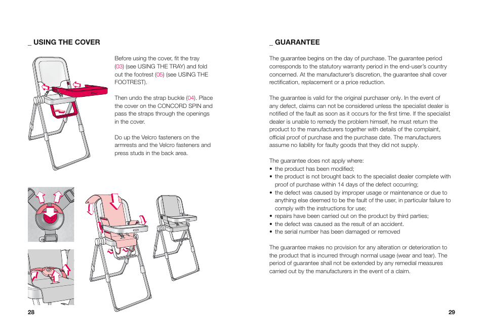 Concord SPIN INSTRUCTION MANUAL User Manual | Page 9 / 11