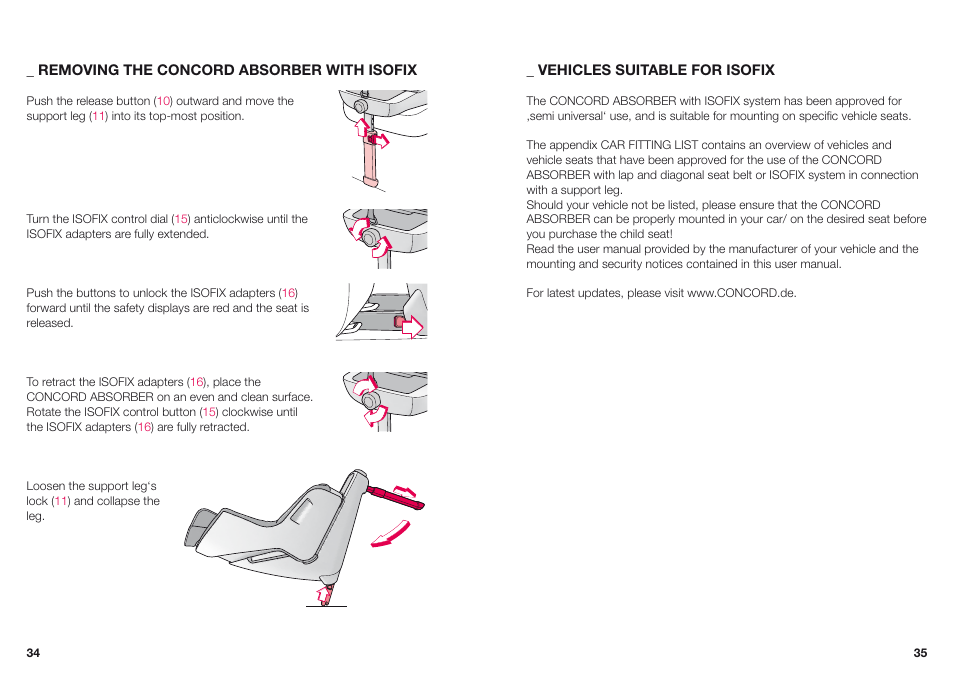 Concord ABSORBER XT INSTRUCTION MANUAL User Manual | Page 10 / 16