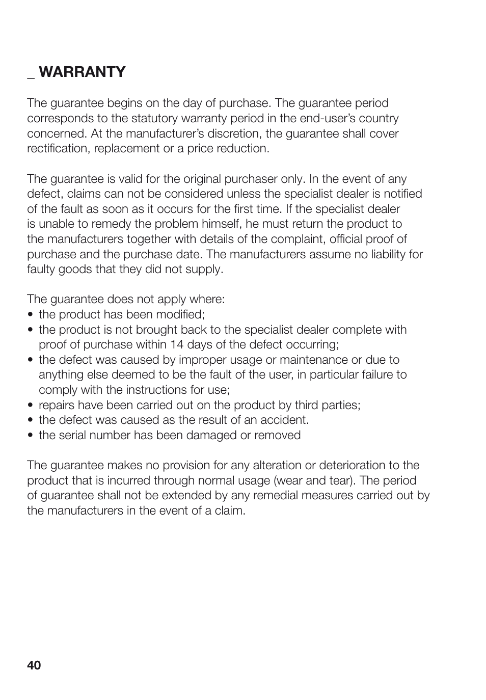 Concord ABSORBER XT INSTRUCTION MANUAL User Manual | Page 13 / 16