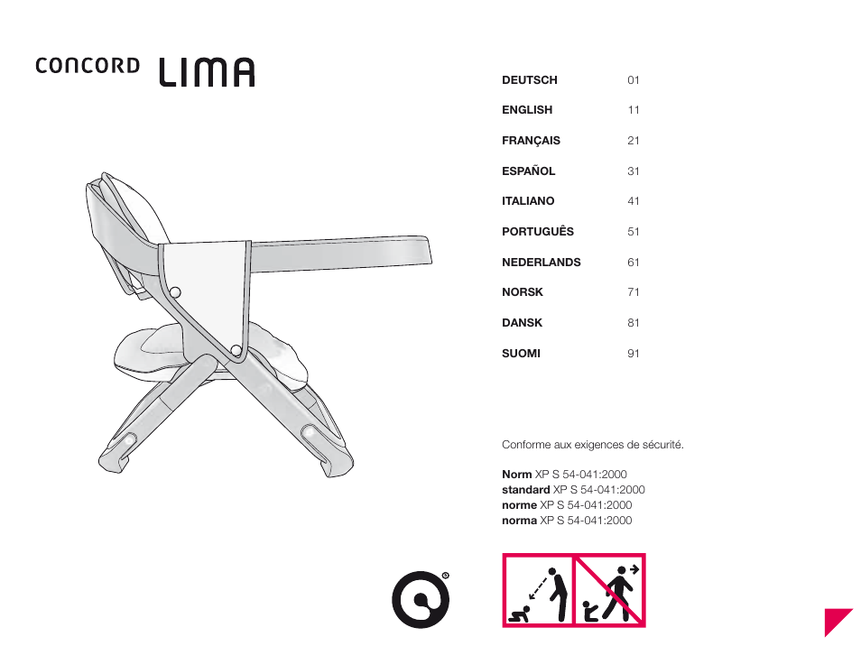 Concord LIMA INSTRUCTION MANUAL User Manual | 10 pages