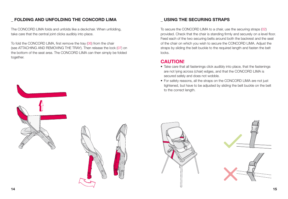 Caution | Concord LIMA INSTRUCTION MANUAL User Manual | Page 5 / 10