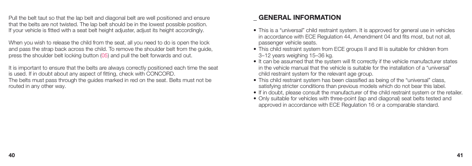 Concord TRANSFORMER X-BAG INSTRUCTION MANUAL User Manual | Page 11 / 17