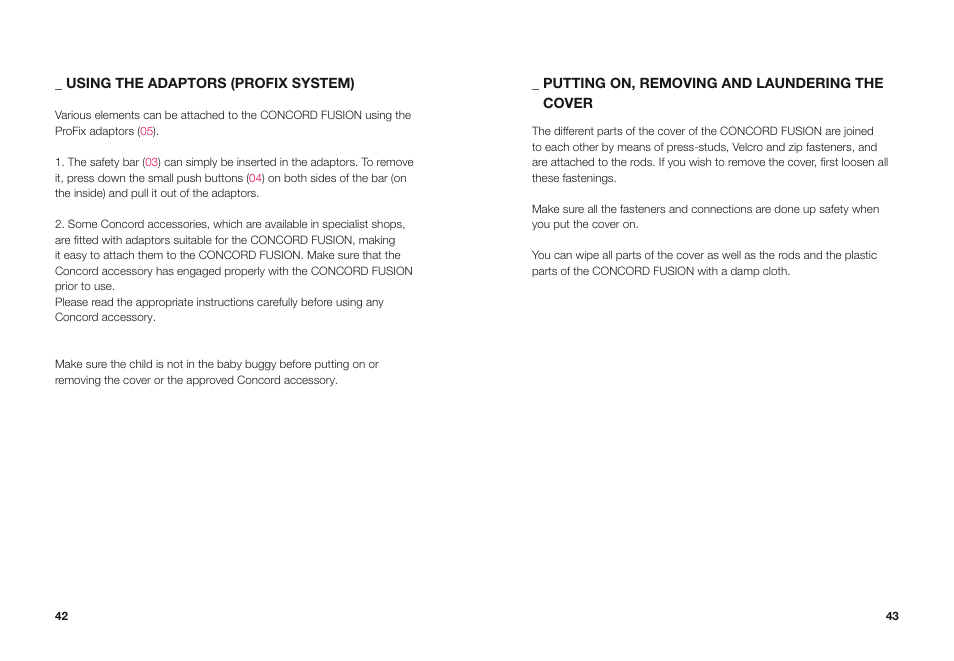 Concord FUSION INSTRUCTION MANUAL User Manual | Page 11 / 16