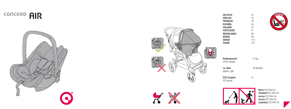 Concord AIR INSTRUCTION MANUAL User Manual | 13 pages
