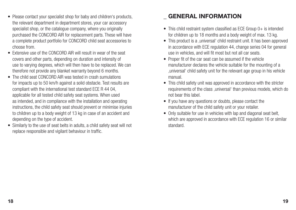 Concord AIR INSTRUCTION MANUAL User Manual | Page 5 / 13