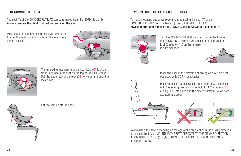 Concord ULTIMAX ISOFIX INSTRUCTION MANUAL User Manual | Page 6 / 14