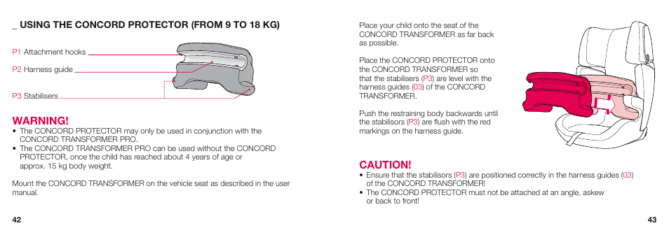 Warning, Caution | Concord TRANSFORMER PRO INSTRUCTION MANUAL User Manual | Page 10 / 19