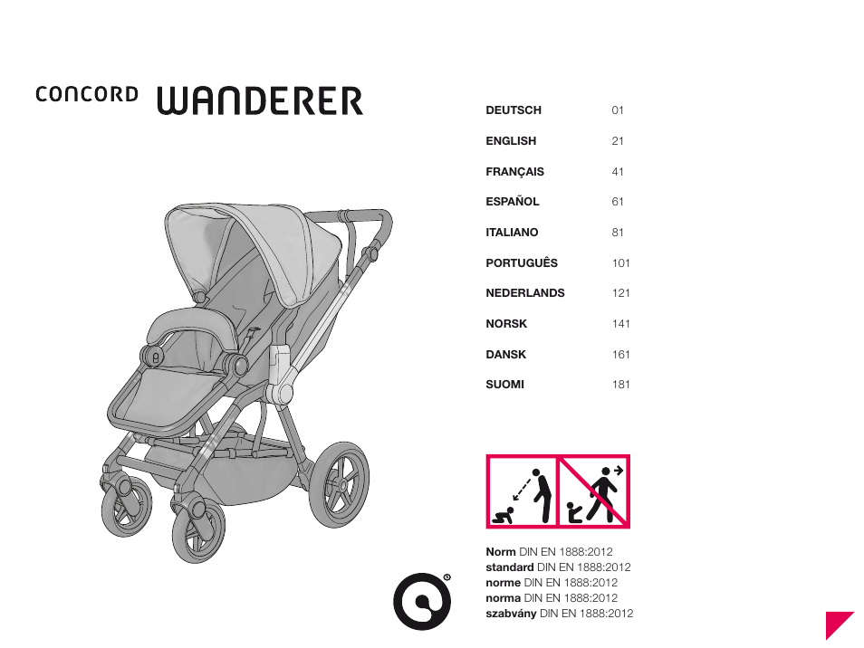 Concord WANDERER INSTRUCTION MANUAL User Manual | 14 pages