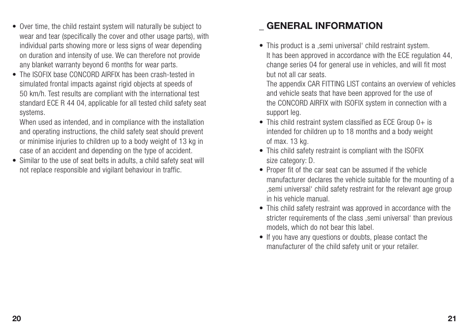 Concord AIRFIX INSTRUCTION MANUAL User Manual | Page 5 / 14