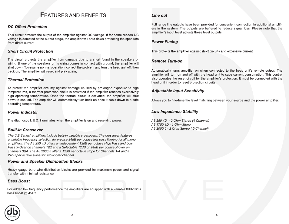 DB Drive A8 2000.5 User Manual | Page 3 / 8