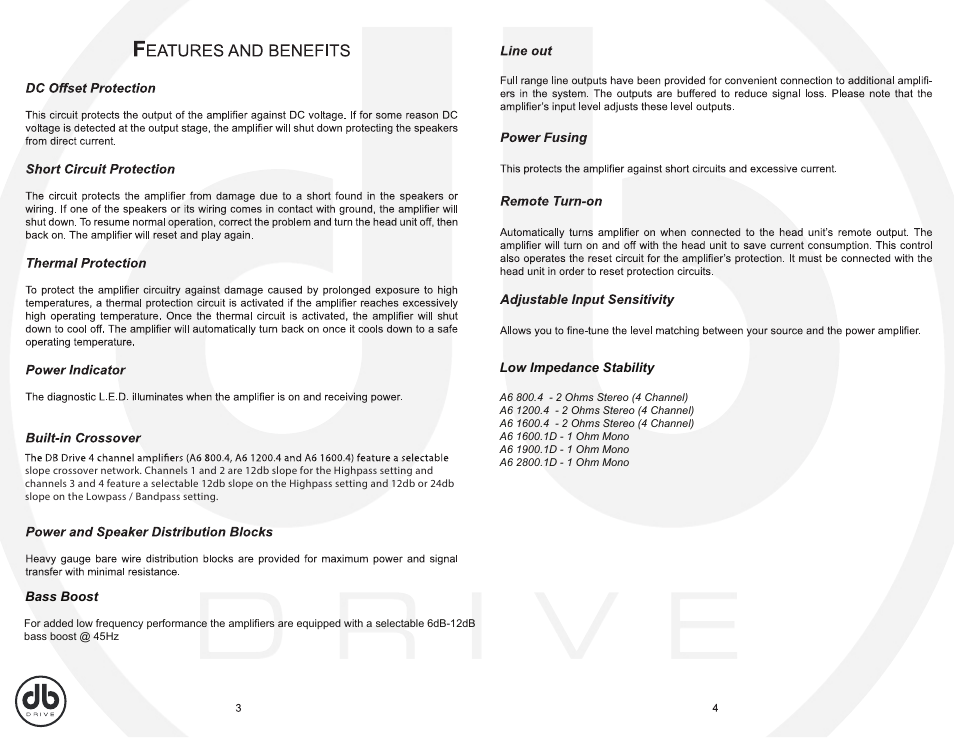 DB Drive A6 2800.1D User Manual | Page 3 / 8