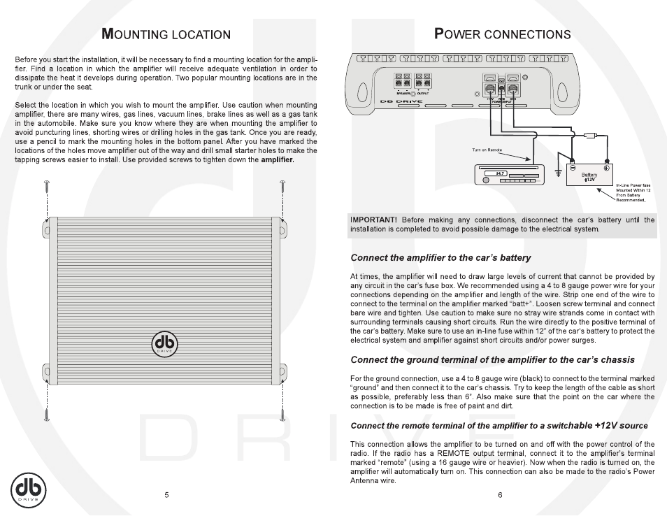 DB Drive A6 2800.1D User Manual | Page 4 / 8