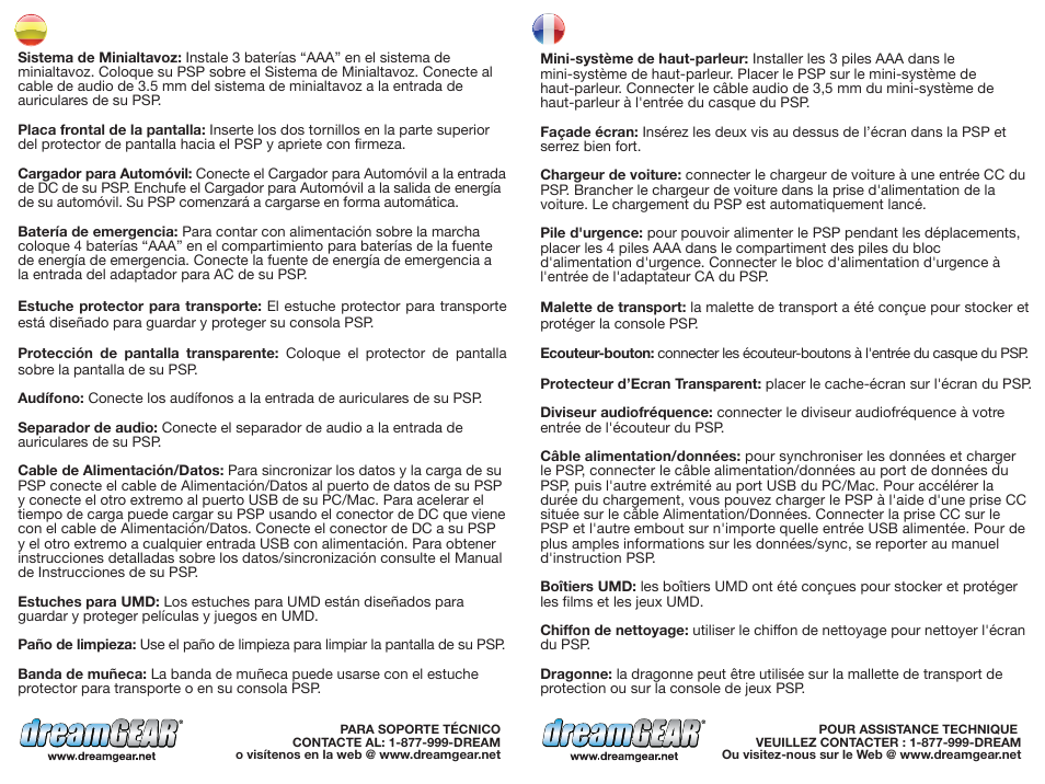 Dgpsps-1807-18in1 starter kit-ug-p2 | DreamGEAR DGPSPS-1807 es User Manual | Page 2 / 2