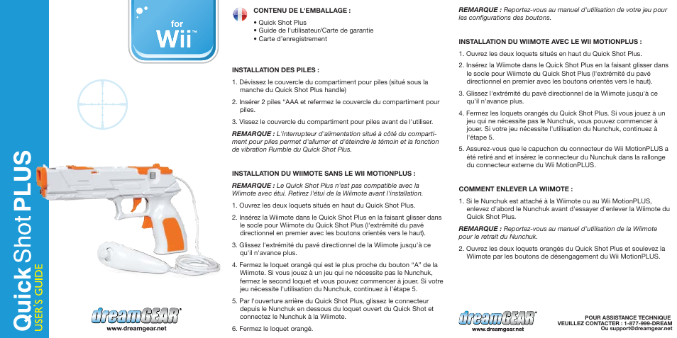 Dgwii-1251-quick shot plus & game-ug-p3 | DreamGEAR DGWII-1254 es User Manual | Page 3 / 3