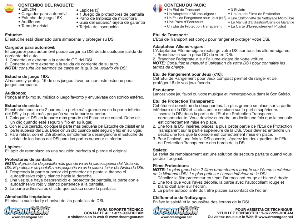 Dgdsi-1941-10 in 1 starter kit pnk-ug-p2 | DreamGEAR DGDSI-1941 es User Manual | Page 2 / 2