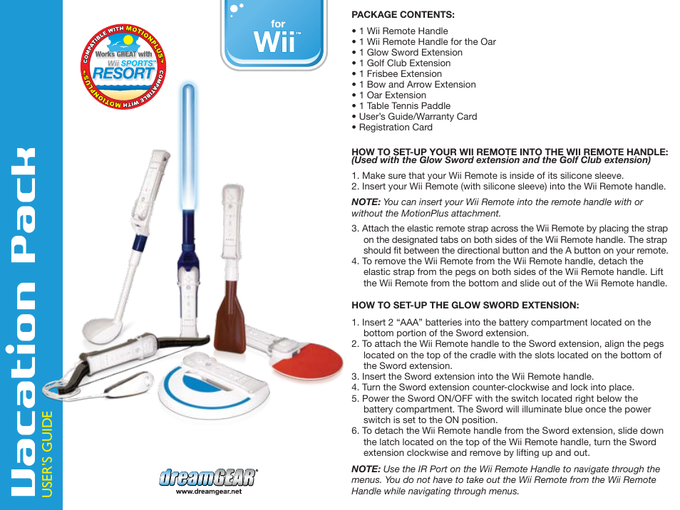 DreamGEAR DGWII-1236 User Manual | 2 pages