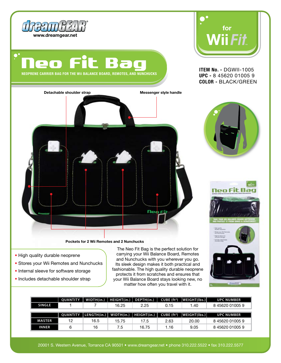 DreamGEAR DGWII-1005 User Manual | 1 page
