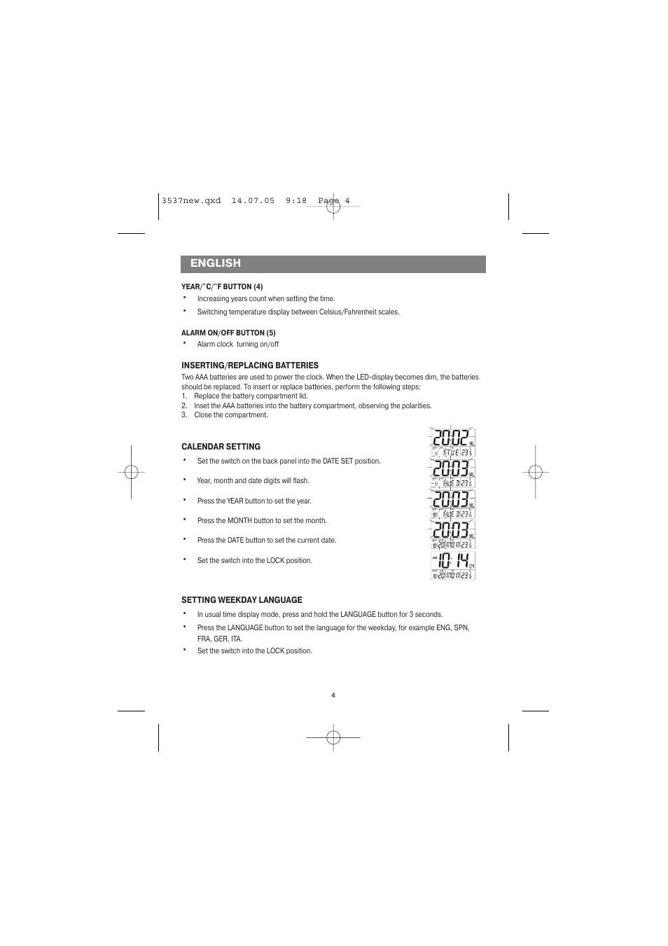 Vitek VT-3537 SR User Manual | Page 4 / 20