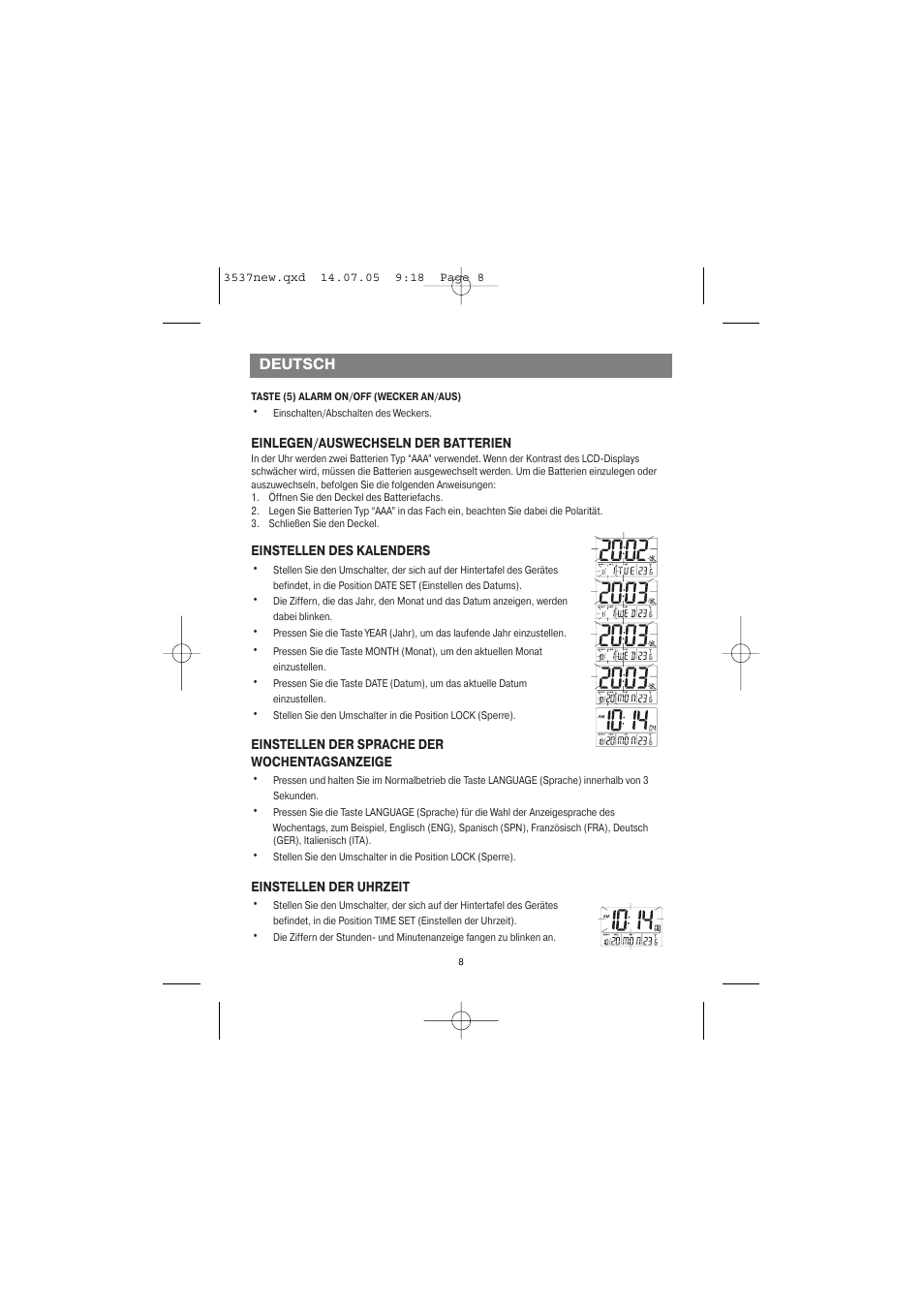 Vitek VT-3537 SR User Manual | Page 8 / 20